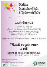 Affiche conférence RAM Grand Guéret 27 juin 2017