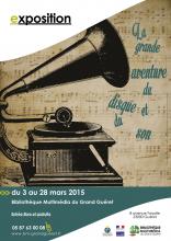 Affiche exposition disque et son