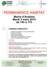 Affiche permanence Habitat Anzême