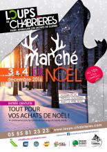 Affiche Marché de Noël 2016 - Loups de Chabrières